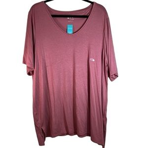 Maurices 24/7 Flawless Solid Tunic Tee, Pink, Women's 2X
